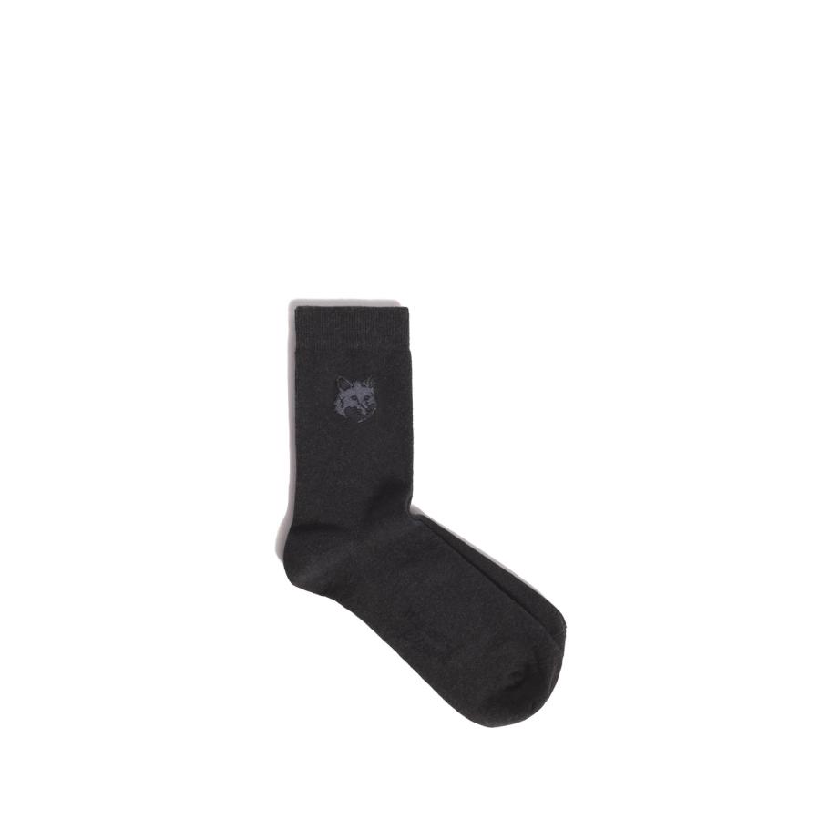 FOX HEAD SOCKS - ANTHRACITE (MRUAS05KT1145) Maison Kitsune -Women-(メゾンキツネ) |  | 03