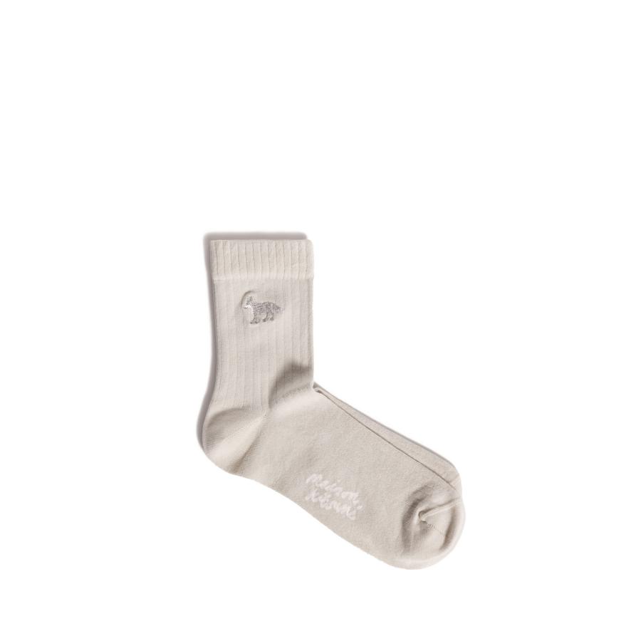BABY FOX SOCKS - FEATHER BEIGE (MRUAS04KT1124) Maison Kitsune -Women-(メゾンキツネ) |  | 03