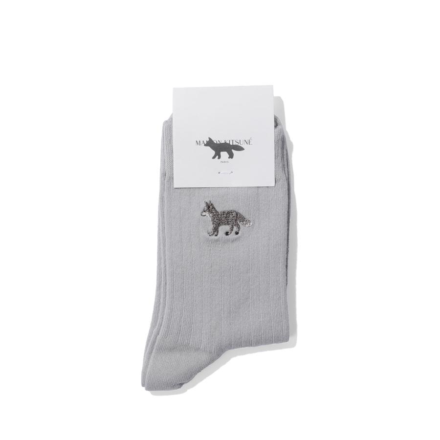 BABY FOX SOCKS - CONCRETE GREY (MRUAS04KT1124) Maison Kitsune -Women-(メゾンキツネ) | 
