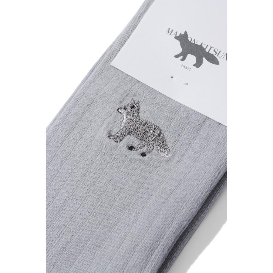 BABY FOX SOCKS - CONCRETE GREY (MRUAS04KT1124) Maison Kitsune -Women-(メゾンキツネ) |  | 01
