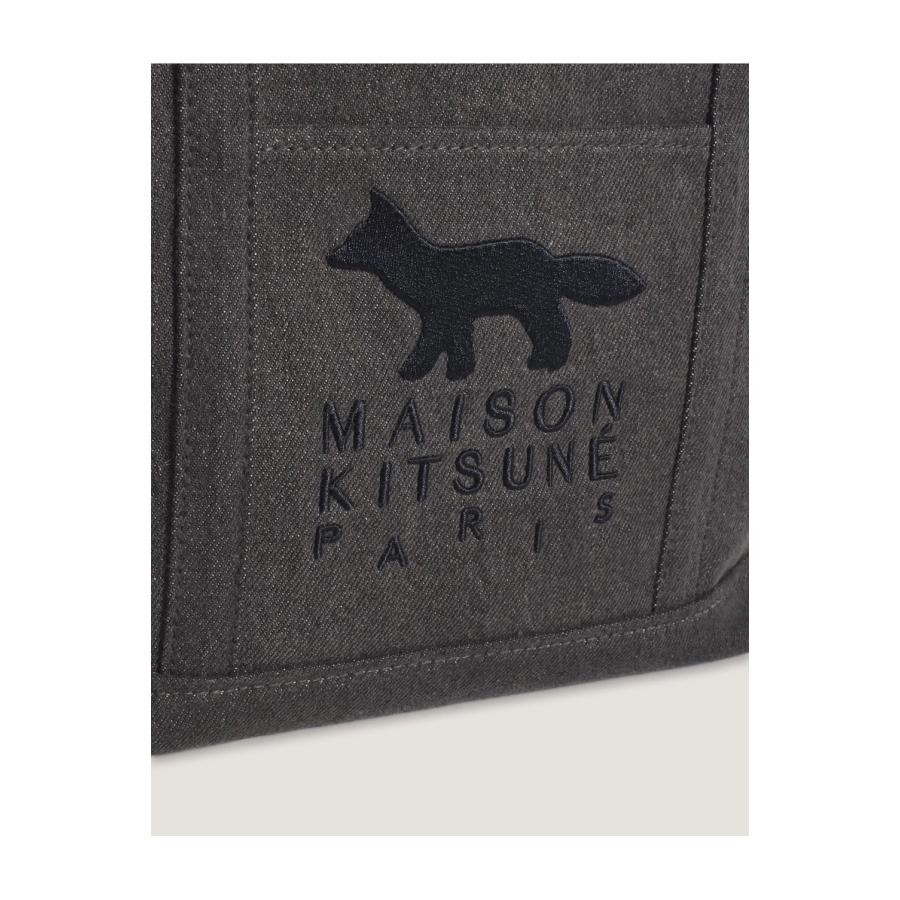 PROFILE FOX SMALL TOTE -  WASHED BLACK  (MRUBT13WD4032) Maison Kitsune -Women-(メゾンキツネ) |  | 01