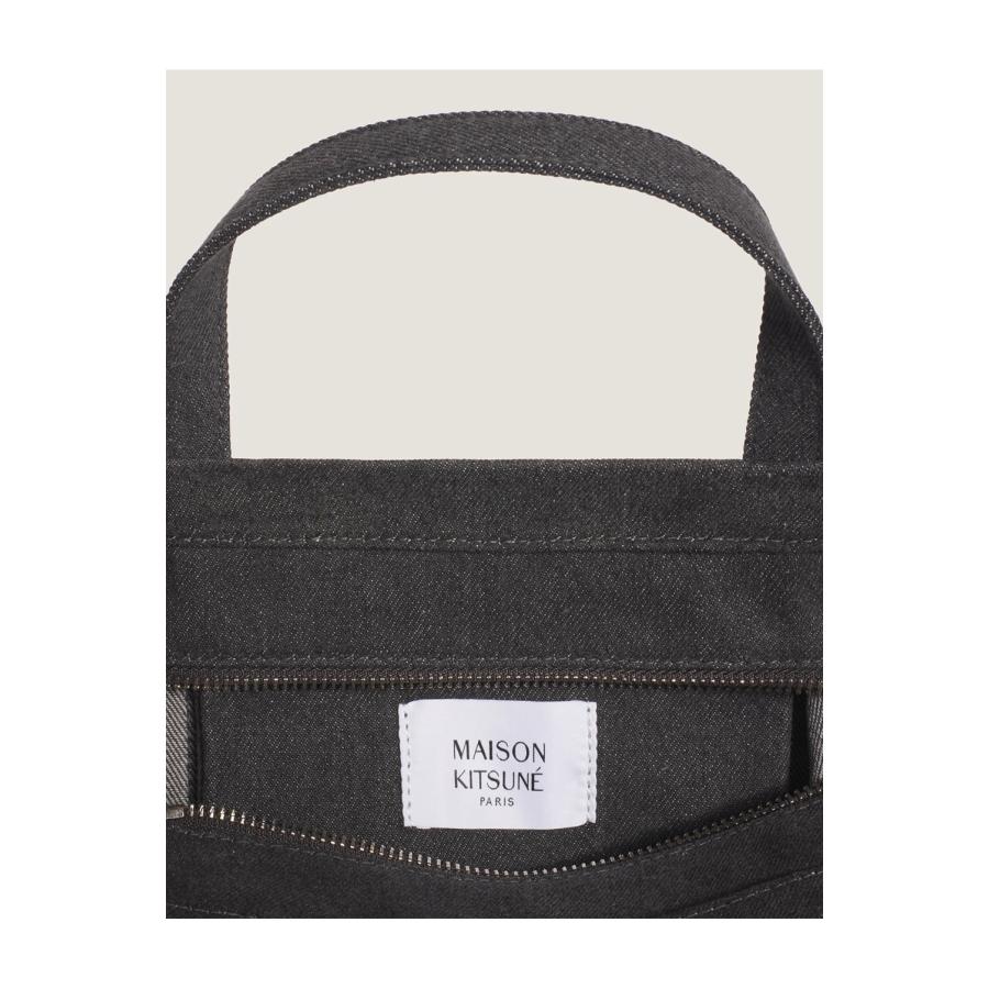 PROFILE FOX SMALL TOTE -  WASHED BLACK  (MRUBT13WD4032) Maison Kitsune -Women-(メゾンキツネ) |  | 02