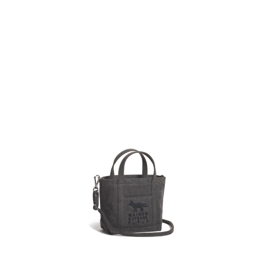 PROFILE FOX MINI TOTE -  WASHED BLACK  (MRUBT11WD4032) Maison Kitsune -Women-(メゾンキツネ) |  | 01