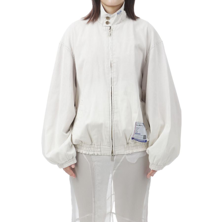 【in・stru(men-tal).】WS COTTON HERRINGBONE SUNFADED JACKET-IVORY(I17BL251) MIHARA YASUHIRO -Women(ミハラ ヤスヒロ) |  | 04