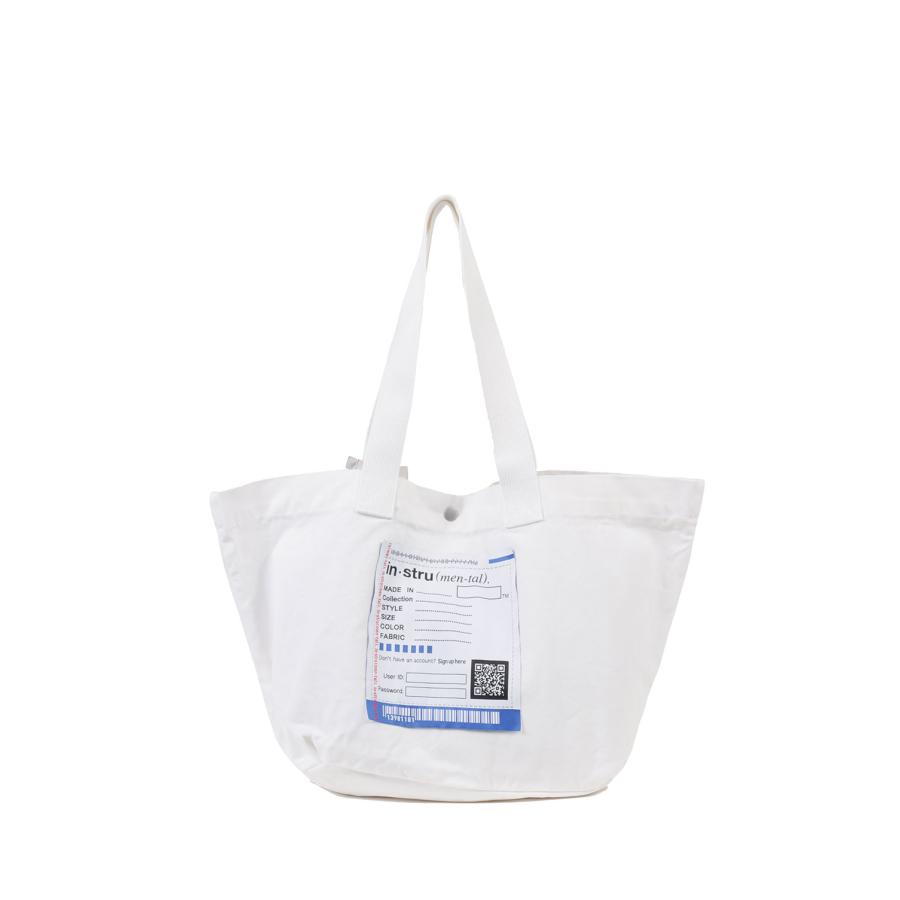 【in・stru(men-tal).】COTTON CANVAS TOTE BAG-WHITE(I17BG701) MIHARA YASUHIRO -Women(ミハラ ヤスヒロ) |  | 01