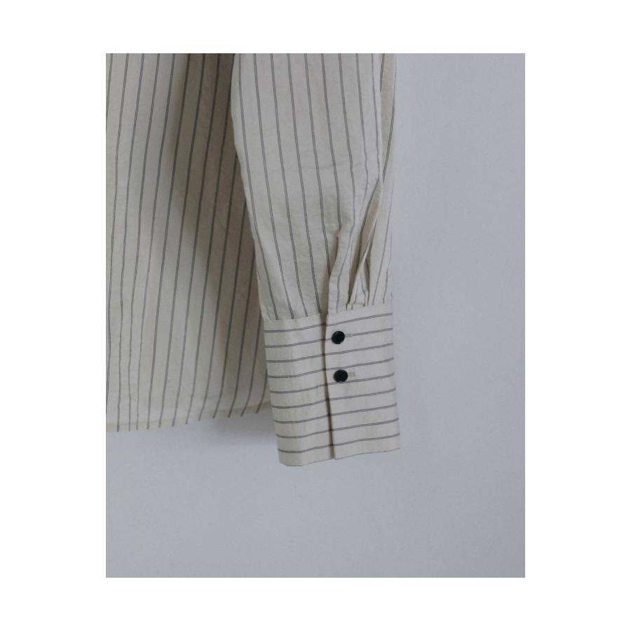 Opencollar Stripe Shirts -IVORY (62620414) anuke(アンヌーク) |  | 04