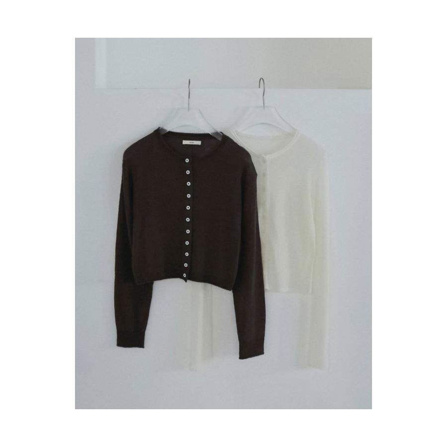 Layered Crewneck Cardigan -BROWN (62620531) anuke(アンヌーク) |  | 02