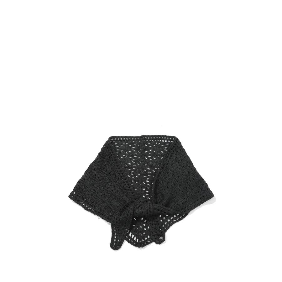 Crochet Triangle Scarf -CHARCOAL GRAY (62621034) anuke(アンヌーク) | 
