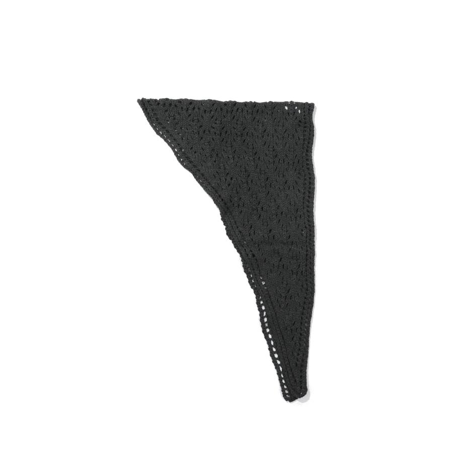 Crochet Triangle Scarf -CHARCOAL GRAY (62621034) anuke(アンヌーク) |  | 01