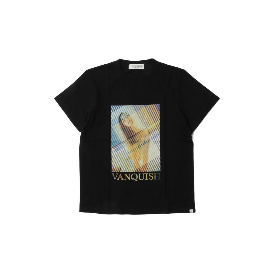 Storipe Girl Photo Crew Neck T Shirt -BLACK (VGC1235) Vanquish(ヴァンキッシュ) | 