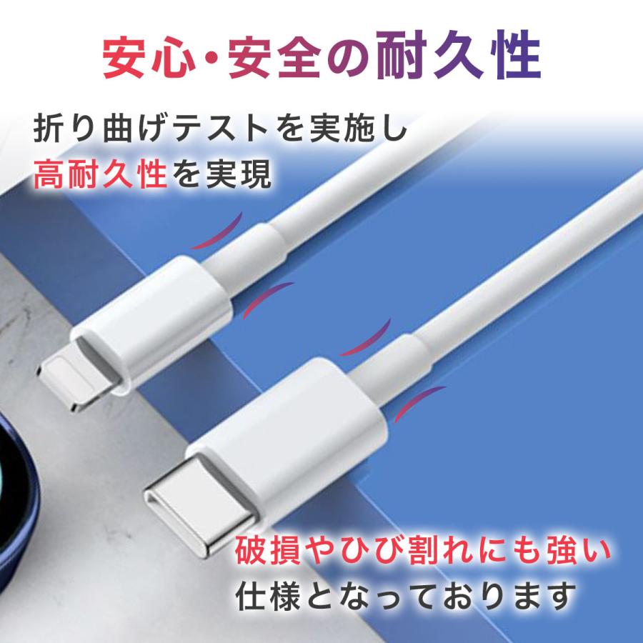 USB-C to lightning iPhone 充電ケーブル 30cm 1m 1.2m 1.5m 2m Type-C to I USB PD対応 急速充電 20W 断線しにくい  充電器 送料無料