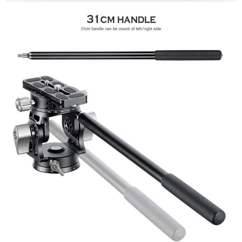 LEOFOTO 2way雲台 パンニングクランプ装備 アルカスイス互換 VH-30R ［ビデオ雲台］ 2way雲台 パンニングクランプ装備 アルカスイス互換 VH 30R ［ビデオ雲台］