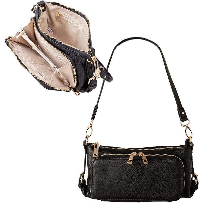 イマイバッグ QUAY お財布ポーチ 本革 ショルダーバッグ レザーバッグ レディース お財布ポシェット 44460NN ブラック QUAY お財布ポーチ 本革 ショルダーバッグ レザーバッグ レディース お財布ポシェット 44460NN ブラック