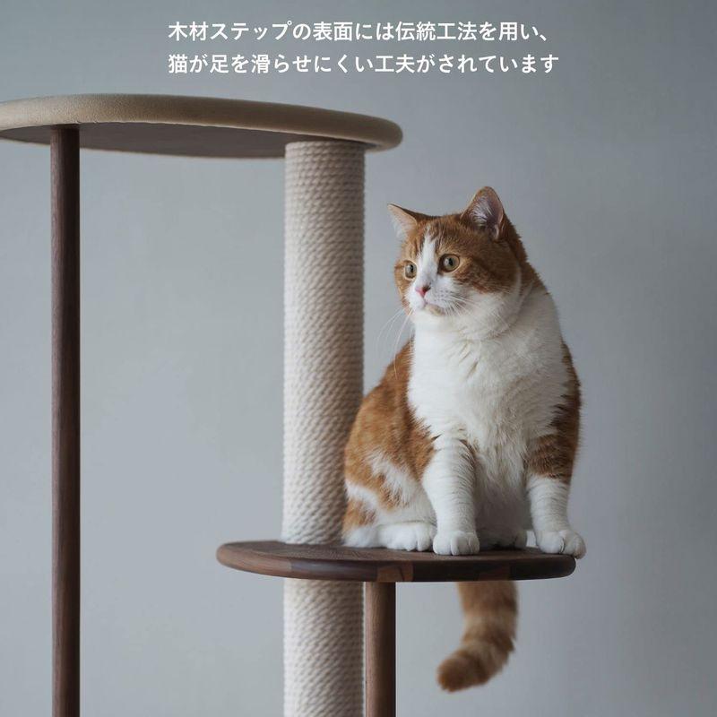 【値下げ⭕️】 カリモク家具 KARIMOKU CAT TREE キャットタワー 木製 日本製 猫タワー 撥水加工生地 綿縄爪研ぎ 高さ124cm 運動不足 【E7713129966】(27076円)