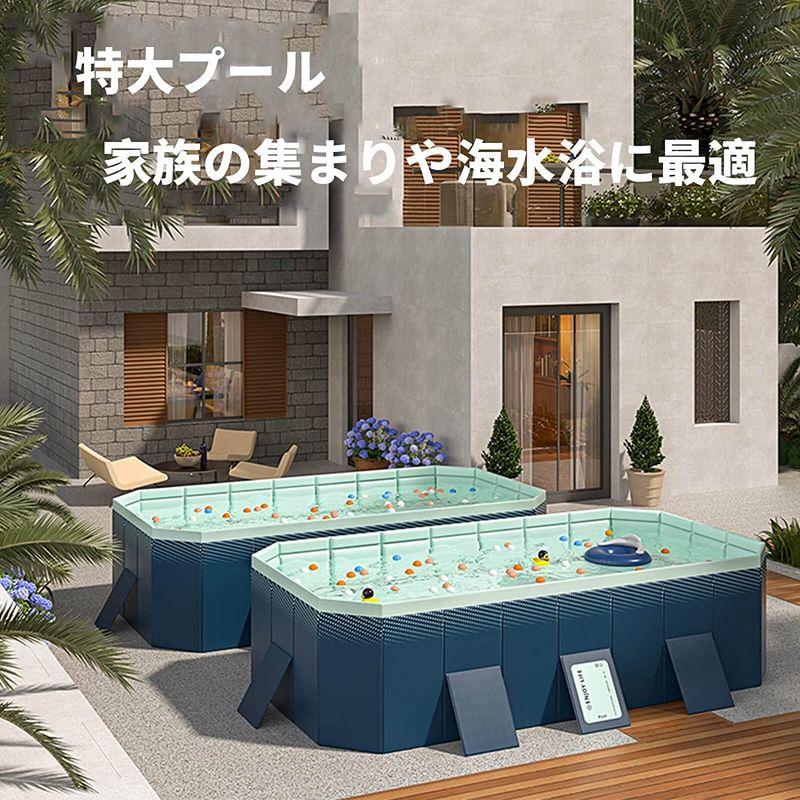 X-Nanbei プール 大型 プール 空気入れ不要 家庭用 子供用 四角い 巨大 折りたたみ ファミリープール ベランダ 大きい 自宅用 プール 大型 Nanbei 空気入れ不要 家庭用 子供用 四角い 巨大 折りたたみ ファミリープール ベランダ 大きい 自宅用