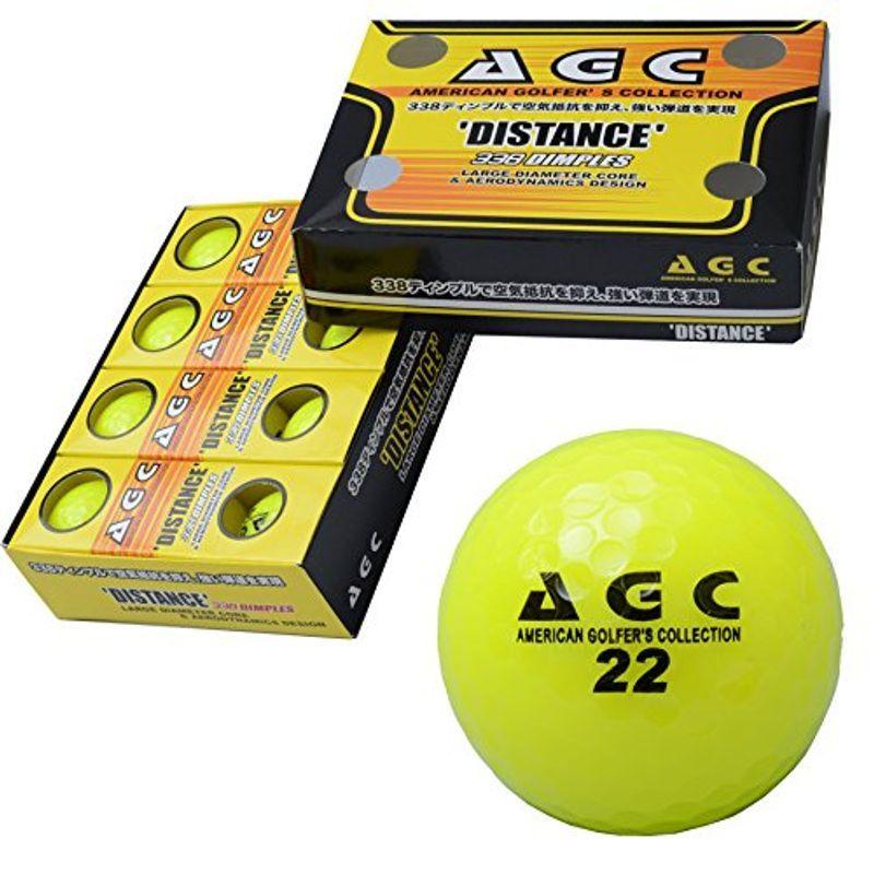 LEZAX(レザックス) ゴルフボール AGC 2ピース 1ダース(12個入り) ネオンイエロー AGBA-4714 YE