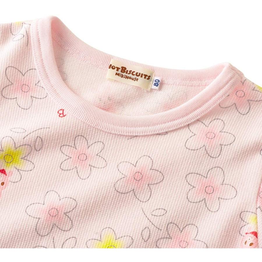 ミキハウス ホットビスケッツ 72 7308 5 90cm パジャマ ピンク 今季ブランド パジャマ