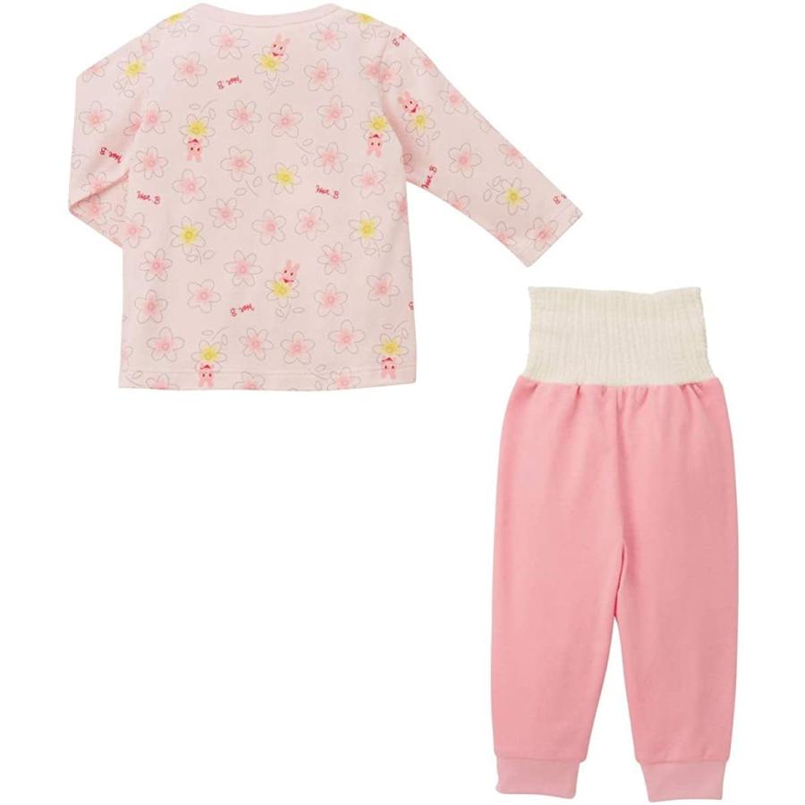 ミキハウス ホットビスケッツ 72 7308 5 90cm パジャマ ピンク 今季ブランド パジャマ