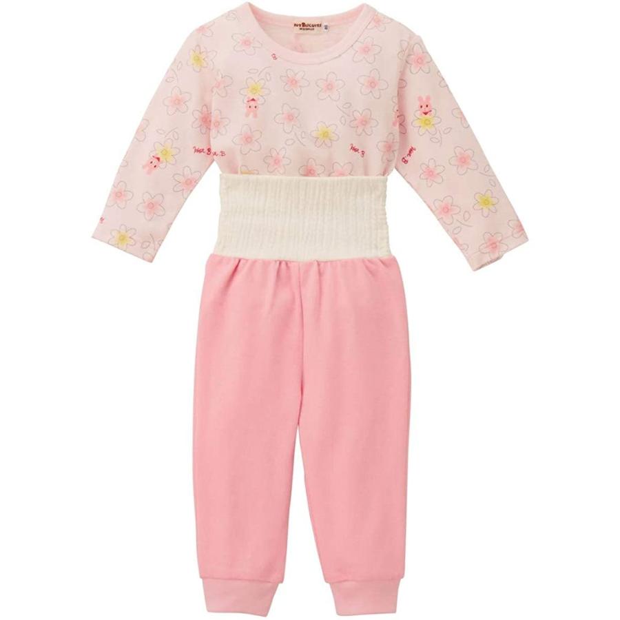 ミキハウス ホットビスケッツ 72 7308 5 90cm パジャマ ピンク 今季ブランド パジャマ