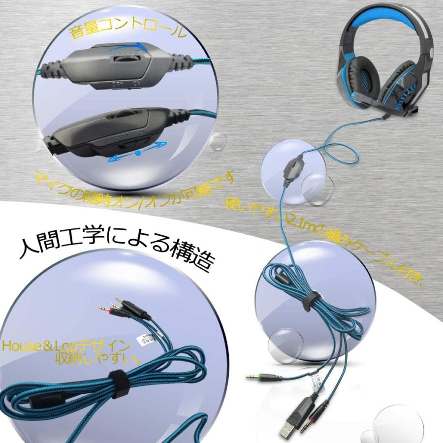 買い誠実 ゲーミングヘッドセット ヘッドホン ヘッドセット 有線 マイク付属 ゲーム用 騒音隔離 高音質 密閉型 ノイズキャンセルマイク Ledライト Dprd Jatimprov Go Id