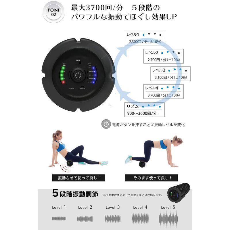 楽天最安値に挑戦 Stan フォームローラー 電動 ストレッチ ポール 振動 筋膜リリース トリガーポイント Usb ブラック Ex Wantannas Go Id