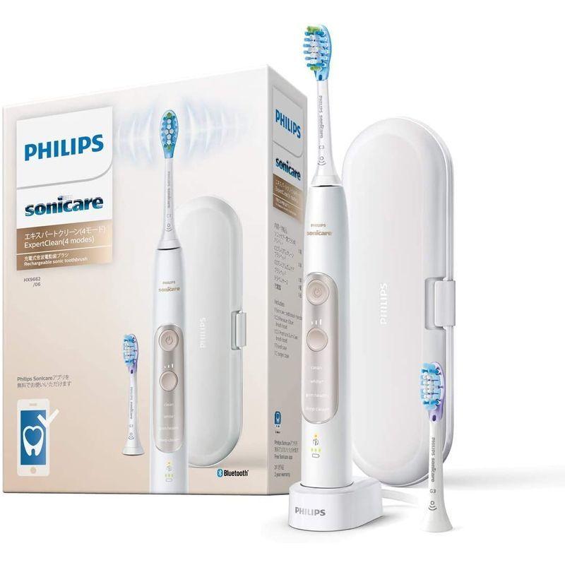 フィリップス ソニッケアー 電動歯ブラシ エキスパートクリーン アプリ連動 歯垢除去 トラベルケース付 ホワイト HX9662/06 フィリップス cm ソニッケアー 電動歯ブラシ エキスパートクリーン アプリ連動 歯垢除去 トラベルケース付 ホワイト HX9662/06