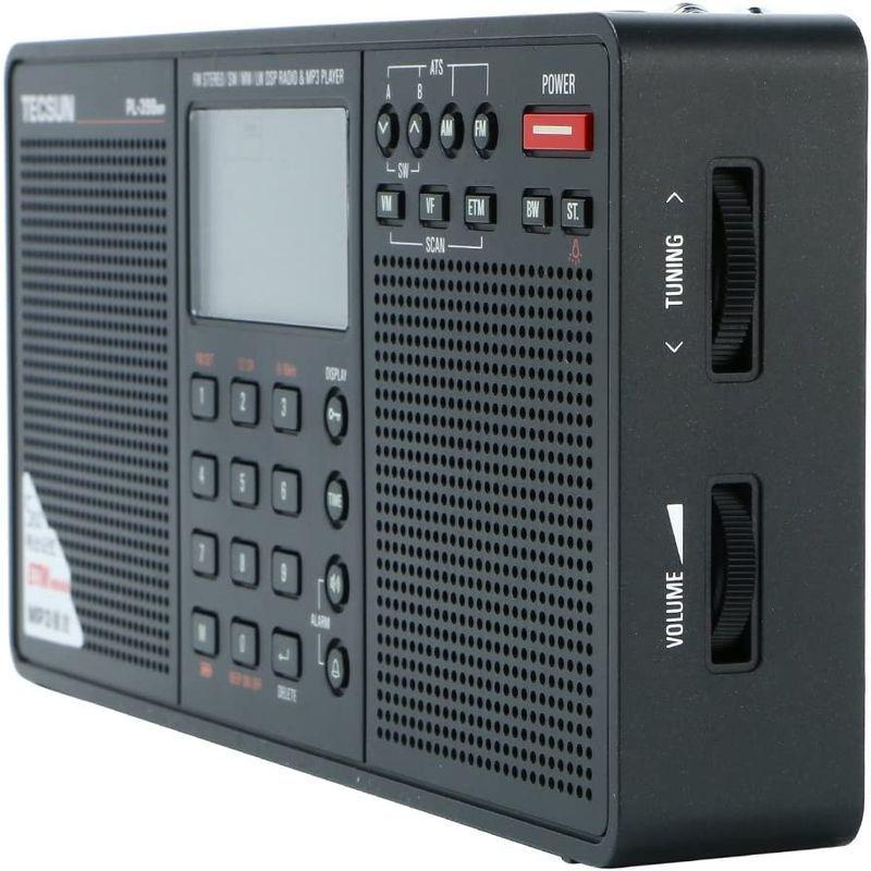 TECSUN PL-398MP デジタルDSP短波ラジオ 左右ステレオスピーカー SD 