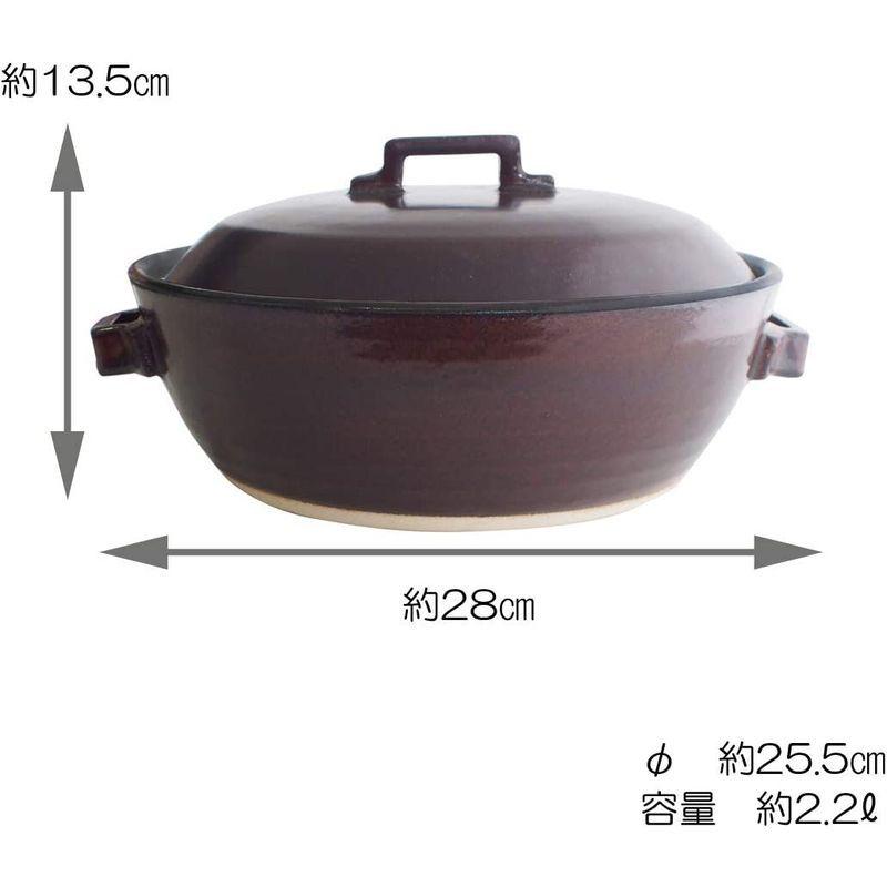 マルヨシ陶器 セラミック加工 IH 土鍋 STYLE BROWN 8号 茶 2.2l 土鍋 IH対応 おしゃれ 8号 M1079 土鍋 8号 マルヨシ陶器 セラミック加工 IH STYLE BROWN 2l IH対応 おしゃれ M1079