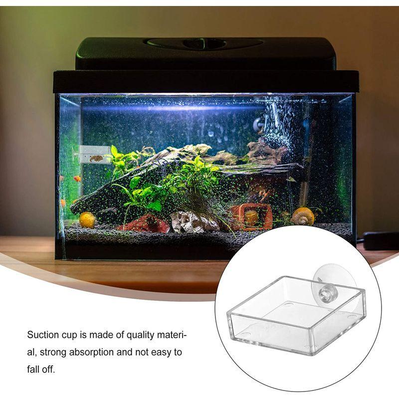6周年記念イベントが Ledmomo 給餌器 水槽 フィーダー 餌やり器 魚エサ皿 シュリンプ用餌皿 アクリル製 吸盤付き 熱帯魚 金魚 6 5 6 5cm 4枚 Shipsctc Org