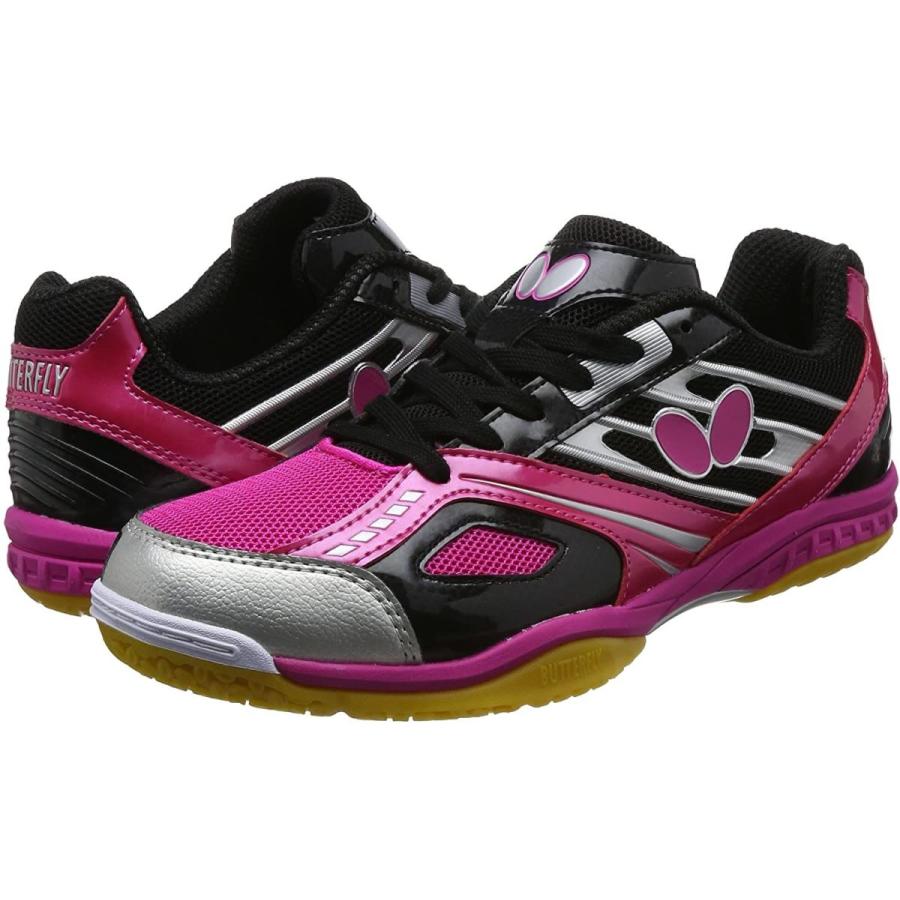 再再販 バタフライ 卓球シューズ レゾライン マッハ ユニセックス ブラック ピンク 23 5 Cm 偉大な Turningheadskennel Com