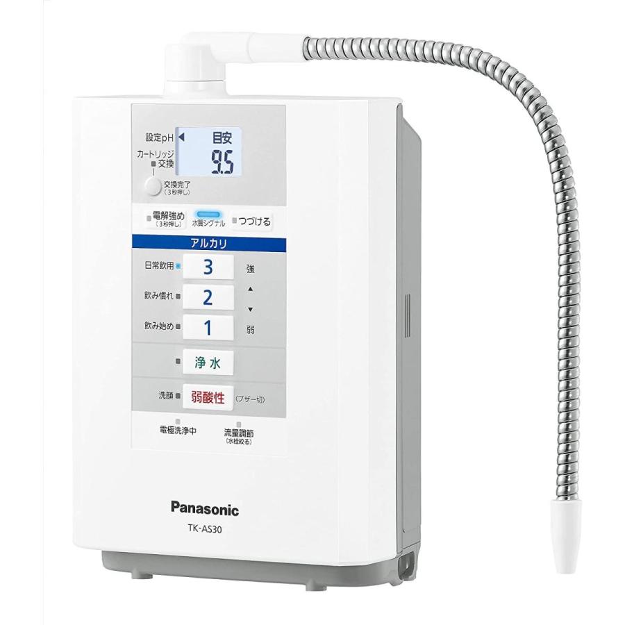 【新品】 パナソニック アルカリイオン整水器 パールホワイト TK-AS30-W 【Q9959381365】(34962円)
