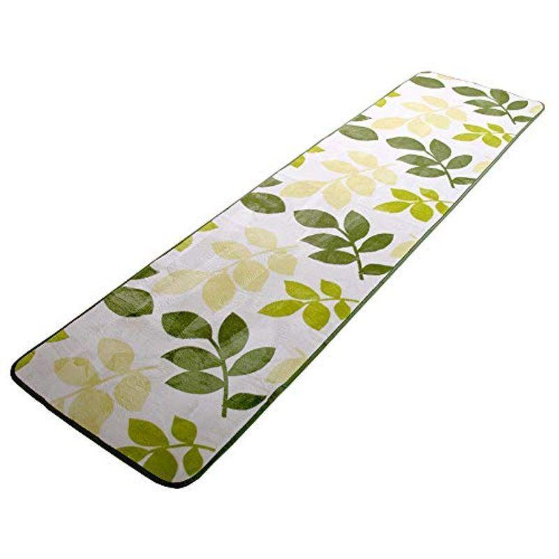 マット オプティミスティック フリーリー キッチンマット 玄関マット 洗える 滑り止め付 マイクロファイバー リーフ グリーン 50 80cm Svmydxcasb Cyd Com Gt