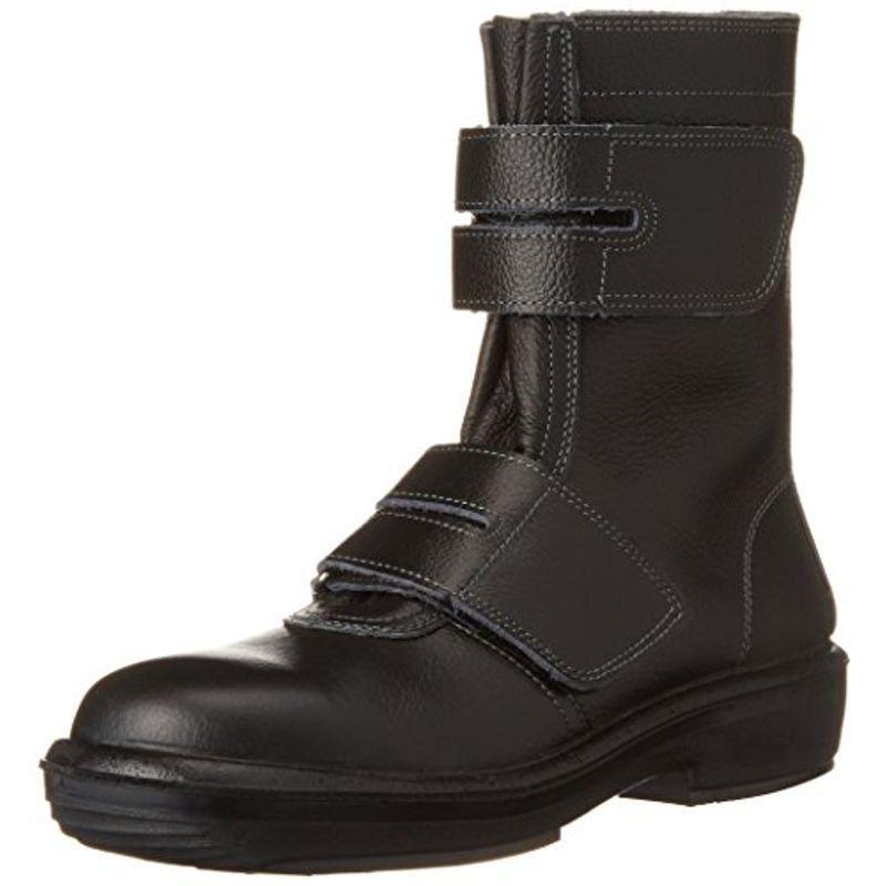 ミドリ安全 安全靴 JIS規格 H種 重作業対応 マジックタイプ 長編上靴 ラバーテック RTU235 メンズ ブラック 24.5