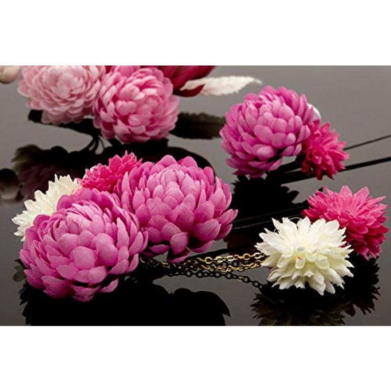 激安セール ピンク系 3点セット 卒業式 成人式 髪飾り ソウビエン 薄紫色 コーム ぶら飾り コサージュ フラワー 蕾 葉 花 菊 ピンポンマム その他和装小物 Iptc Net Br