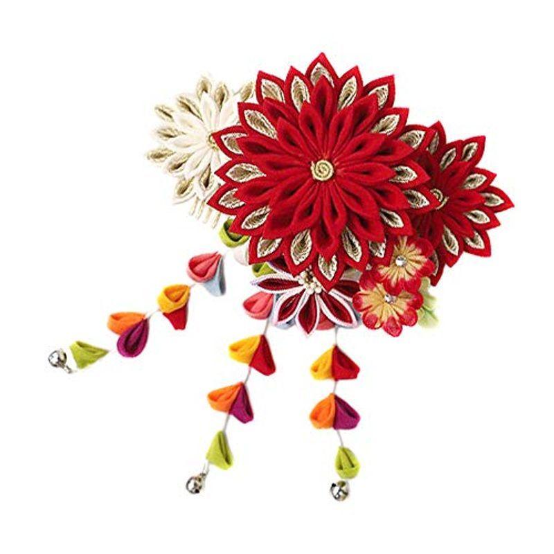 髪飾り 成人式 花 レディースファッション 振袖 前撮り 袴 菊 赤 着物 浴衣 白 赤 オレンジ ピンク ヘアアレンジ No 12 007 髪型 ドライフラワー ヘアスタイル 水 Deep Sea Mermaid 大きな割引安い購入