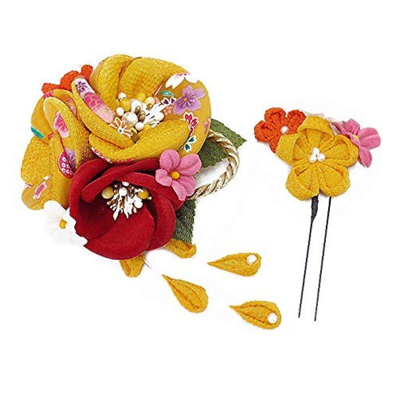 レディースファッション シルバーグレー サイズ 髪飾り 成人式 花 振袖 袴 ２点セット 黄色 ちりめん 大人 かん 髪型 ヘアスタイル ヘアアレンジ ドライフラワー No 9 3765 Mojtivgu1x Tritop Com Br