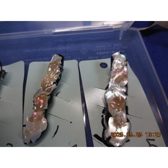 夜光貝３ｍｍ×３ｍｍ〜１０ｍｍ×１０ｍｍの夜光貝真珠層薄チップ面積A5サイズ |  | 04