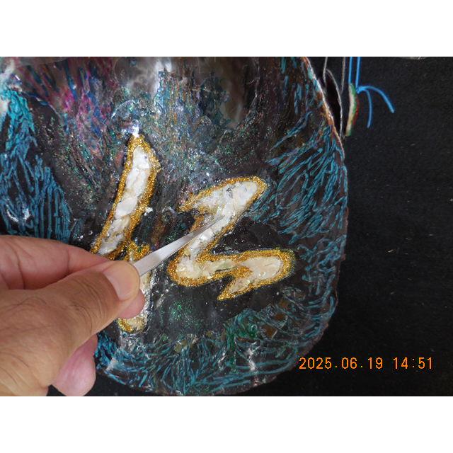 夜光貝３ｍｍ×３ｍｍ〜１０ｍｍ×１０ｍｍの夜光貝真珠層薄チップ面積A5サイズ |  | 06