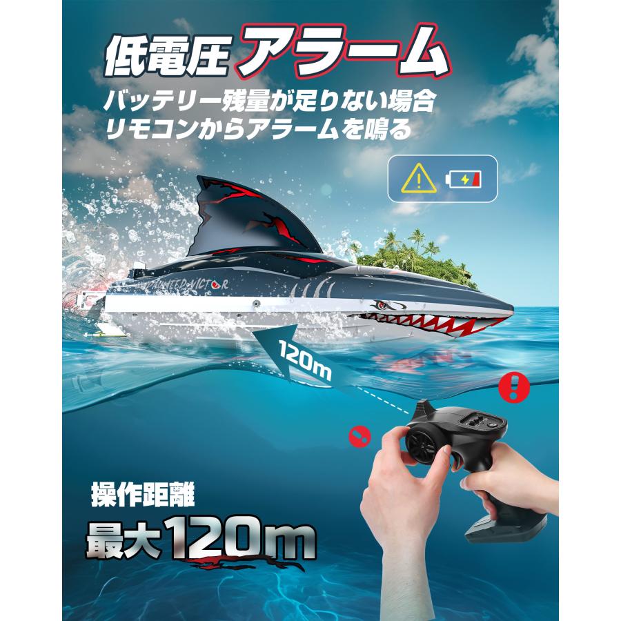 DEERC ラジコンボート ラジコン 船 おもちゃ 子供 大人向け 高速 DEERC ラジコンボート ラジコン 船 おもちゃ 子供 大人向け 高速