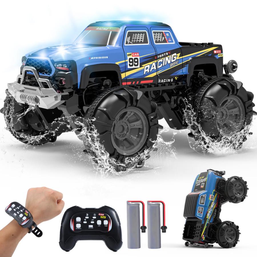 高速ラジコンカー水陸両用RCラジコン、オフロード車、完全新品未使用品 Carox ラジコン 水陸両用 4wd 防水 オフロード-ラジコンカー