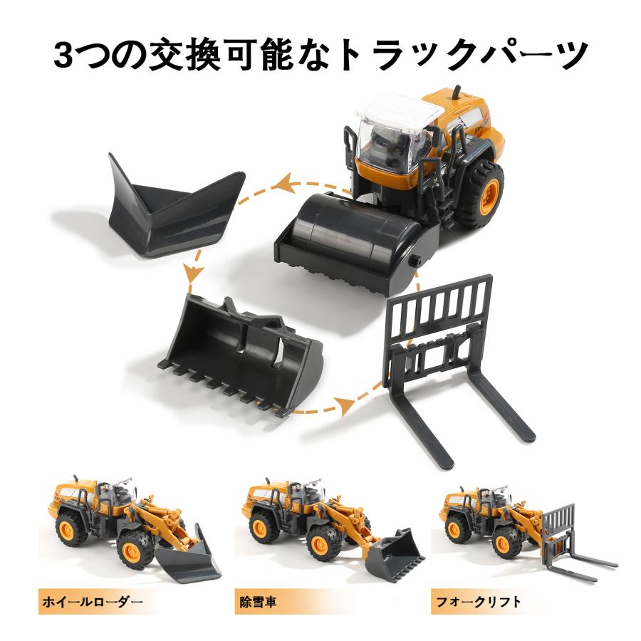 DEERC CuteStone 建設車両 プレイマット 27点セット 90度旋回可