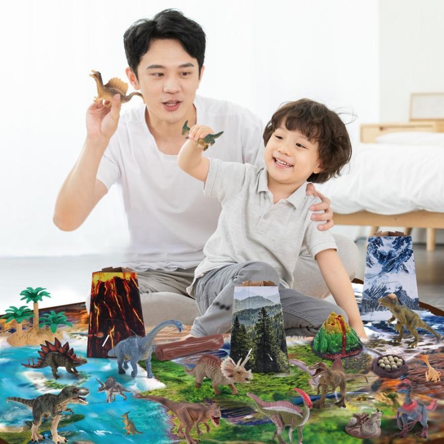 Cute Stone 恐竜 おもちゃ セット 子供 リアル模型 恐竜フィギュア 40点セット 室内遊び 室内ゲーム 知育玩具 恐竜遊び 動物モデル 男の子 誕生日 七五三 ギフト |  | 04