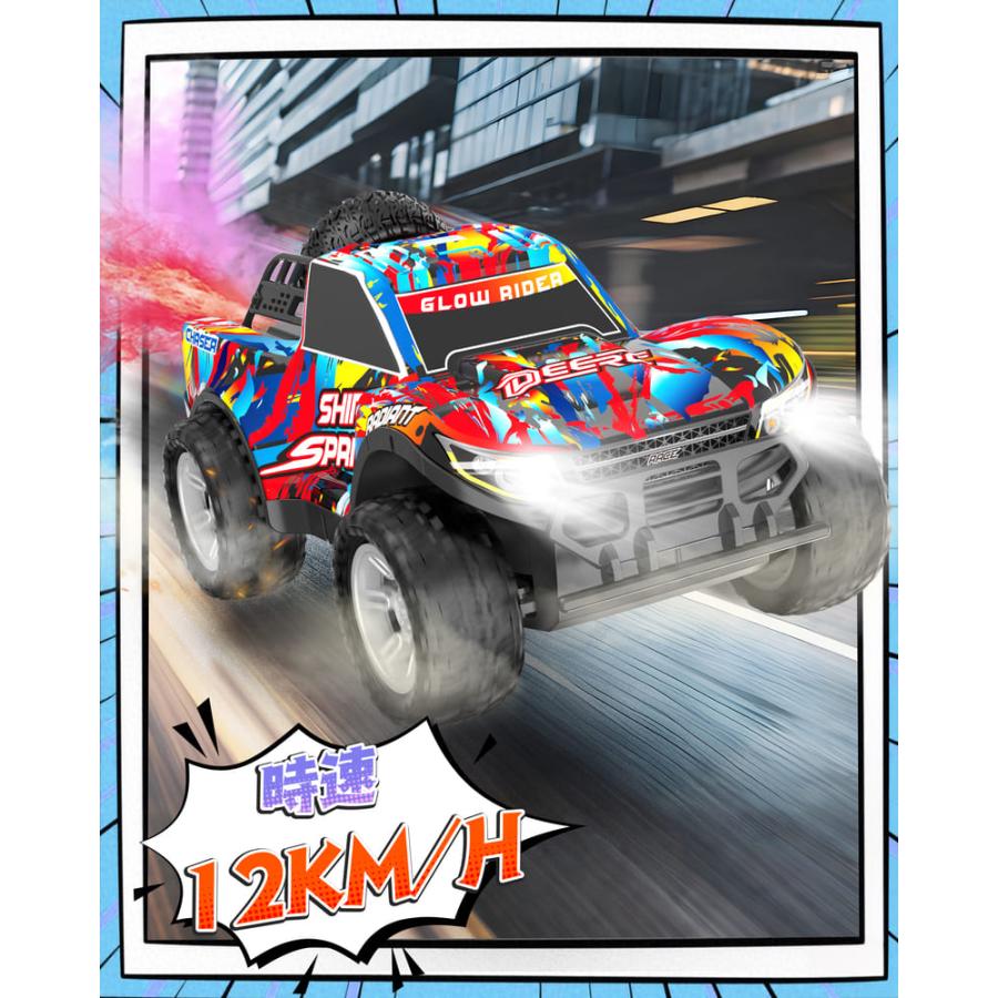 ラジコンカー こども向け オフロード DEERC ドリフト 三種の運転モード DEERC ラジコンカー 子供向け オフロード 車 ドリフト 初心者向け 充電