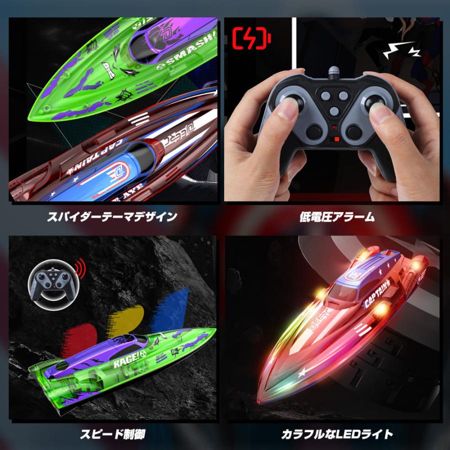 DEERC DEERC 2台セット ラジコンボート ラジコン 船 ボート こども向け