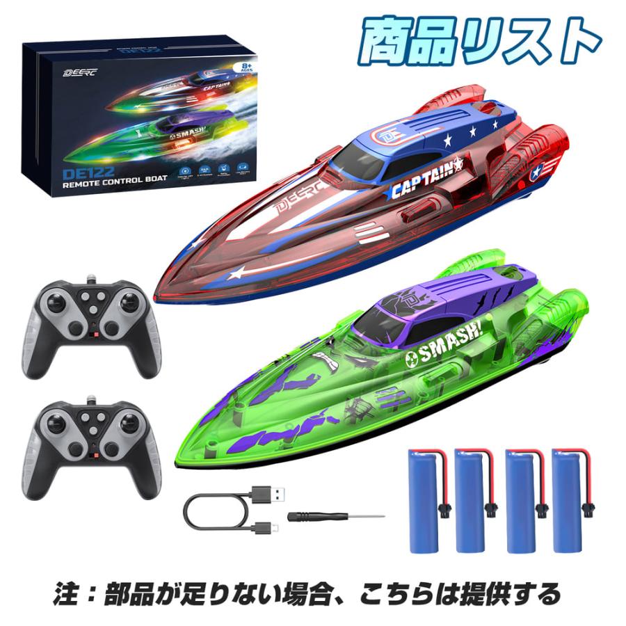 DEERC DEERC 2台セット ラジコンボート ラジコン 船 ボート こども向け