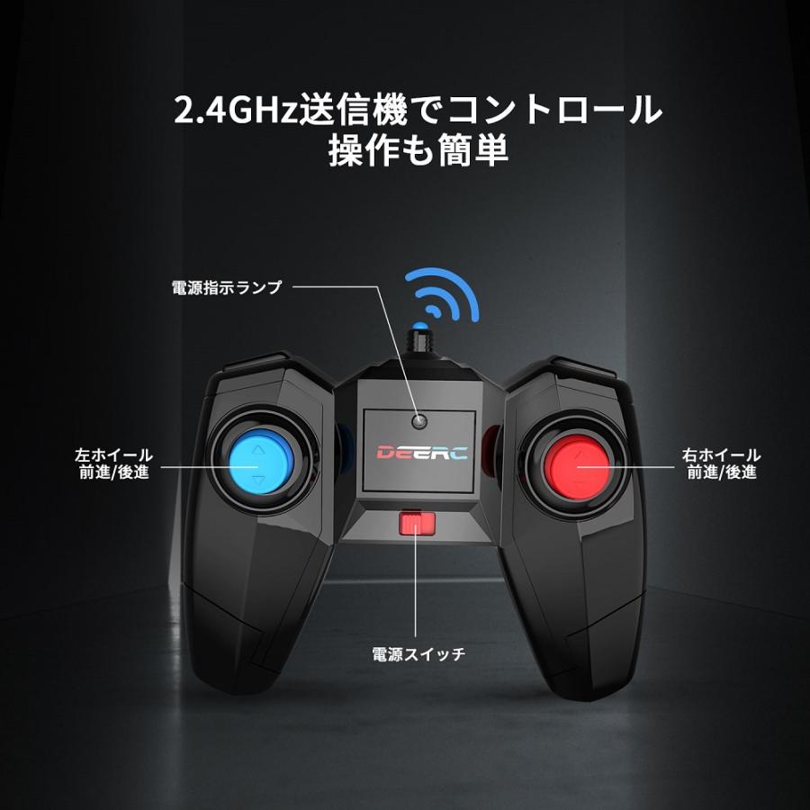 ラジコン ラジコンカー オフロード 子供  DEERC 大人 室内 360度回転 両面走行 360°回転 四輪駆動 RCカー リモコンカー こどもの日 クリスマス プレゼント | DEERC | 14