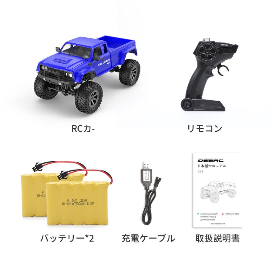 DEERC ラジコントラック オフロードカー 4WD 1/16スケール RC DEERC ラジコントラック オフロードカー 4WD 1/16スケール RC