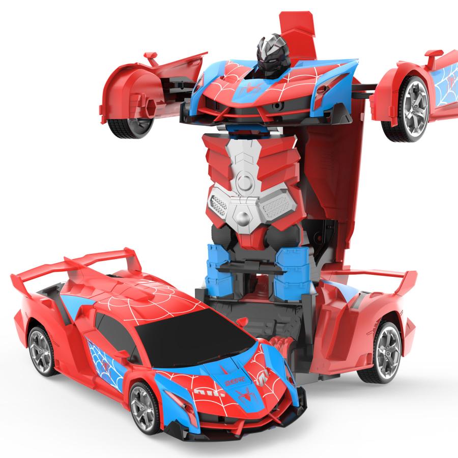 ラジコン ラジコンカー ロボット おもちゃ 子供 DEERC スタントカー リモコンカー 車 360°回転 デモモード 使用時間45分 2.4GHz クリスマス プレゼント | DEERC
