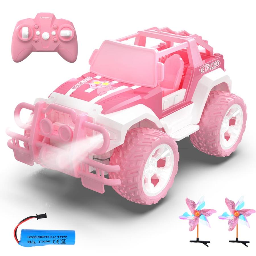 DEERC ラジコン ラジコンカー 子供向け 女の子向け 可愛い オフロード