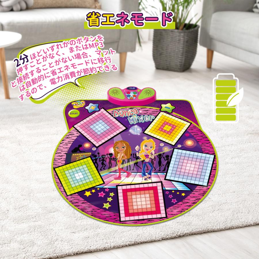 おもちゃ ダンスマット ゲーム 音楽プレイマット 子供 LED搭載 効果音